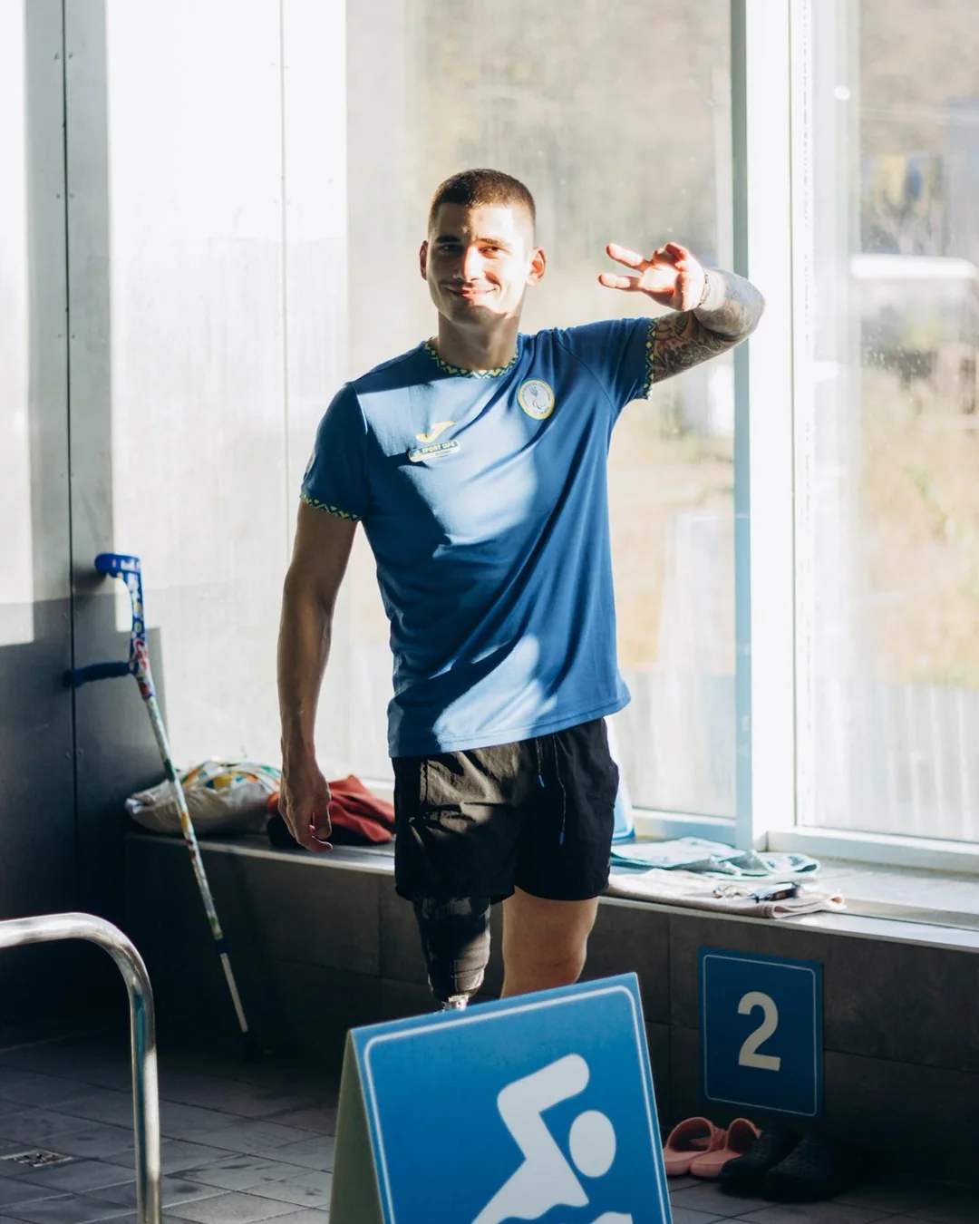 Богдан Гриненко біля басейну Sport Life